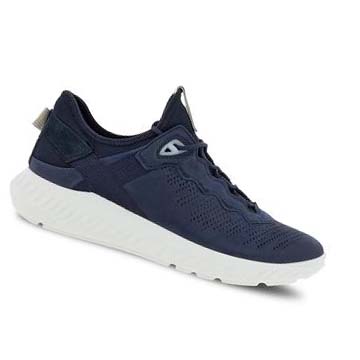 Men's Ecco St.1 Lite Sneakers Navy | USA 651SGL